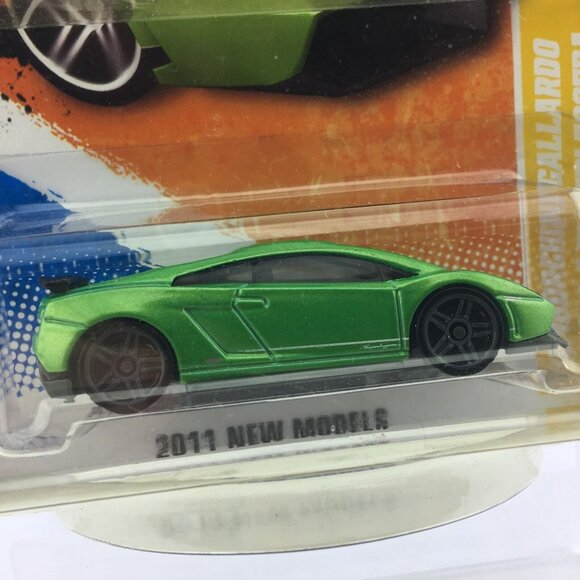 Hot Wheels Lamborghini Gallardo LP 570-4 Superleggera Green SIDE TAMPO ERROR #2 - Picture 2 of 3